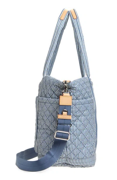 Mz Wallace Large Empire Quilted Seersucker Tote