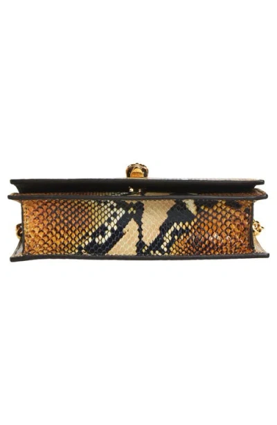 Alexander Mcqueen Mcqueen Small Skull Python Print Leather Shoulder Bag