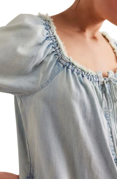 Free People Daisy Denim Babydoll Romper