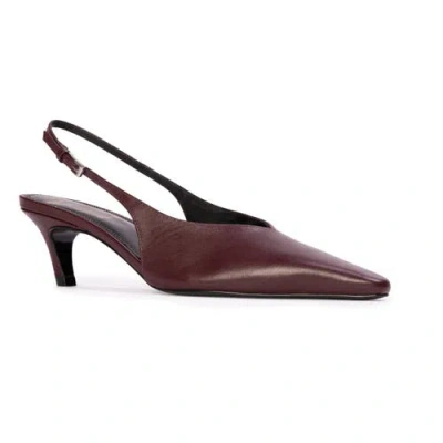 Black Suede Studio Lou 50 Slingback Pump