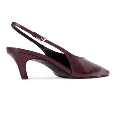 Black Suede Studio Lou 50 Slingback Pump