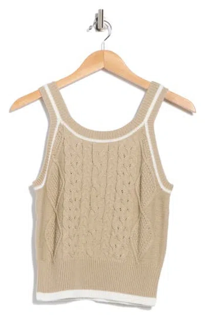Rdi Cable Knit Camisole Sweater