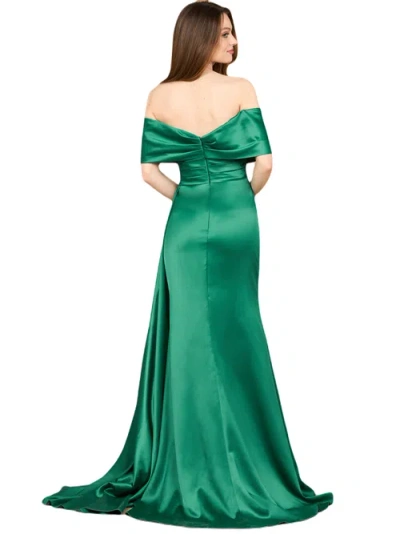 Lara New York Off Shoulder Satin Dress