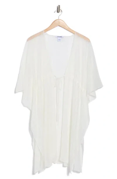 Steve Madden Wanderlust Ruffle Topper In White