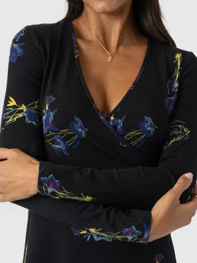 Saint And Sofia Saint + Sofia Maggie Wrap Midi Dress