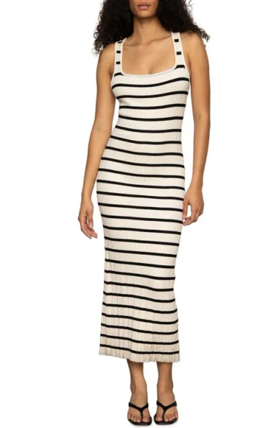 Sanctuary Starlit Stripe Rib Dress In Multi