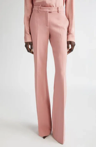 Michael Kors Collection Haylee Stretch Virgin Wool Blend Flare Leg Pants