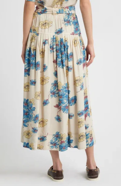 The Great . The Highland Floral Midi Skirt In Multi