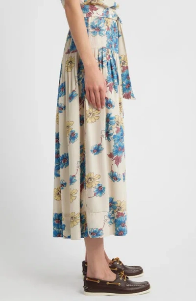 The Great . The Highland Floral Midi Skirt In Multi