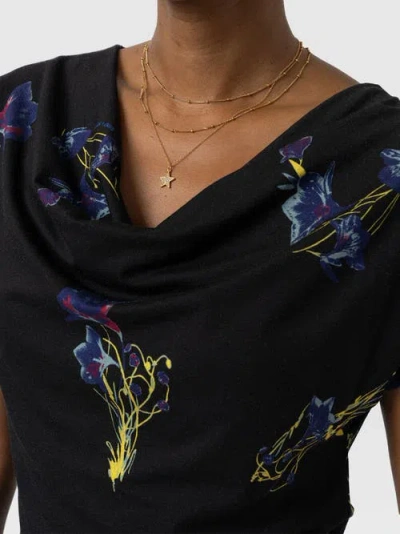 Saint + Sofia Cowl Neck Tee