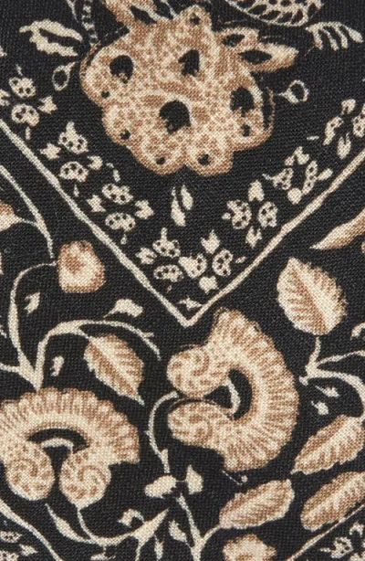 Ralph Lauren Purple Label Standard Blocked Paisley Linen Tie
