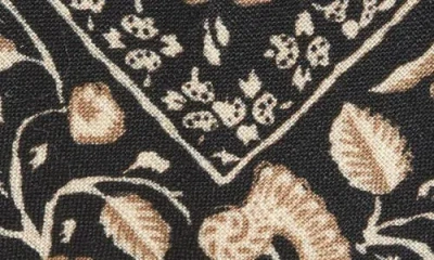 Ralph Lauren Purple Label Standard Blocked Paisley Linen Tie