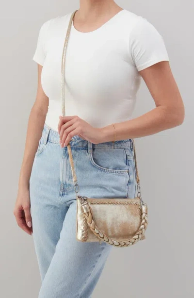 Hobo Darcy Convertible Metallic Leather Crossbody Bag