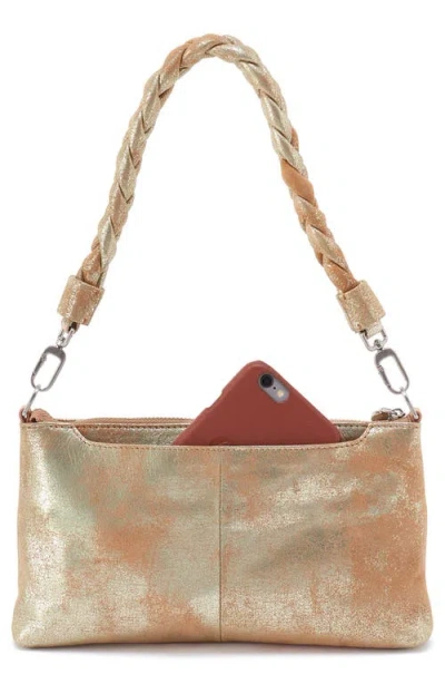 Hobo Darcy Convertible Metallic Leather Crossbody Bag