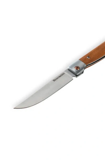 Messermeister Folding Steak Knife 4 Inches In Brown