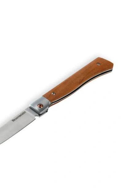 Messermeister Folding Steak Knife 4 Inches In Brown