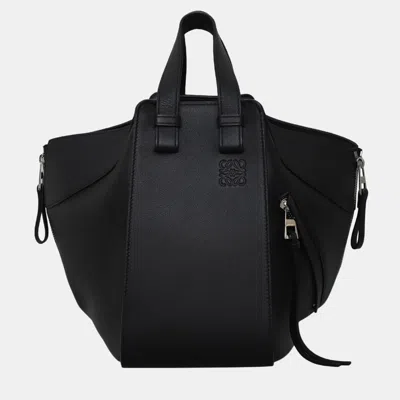 Pre-owned Loewe Small Hammock Bag In Black