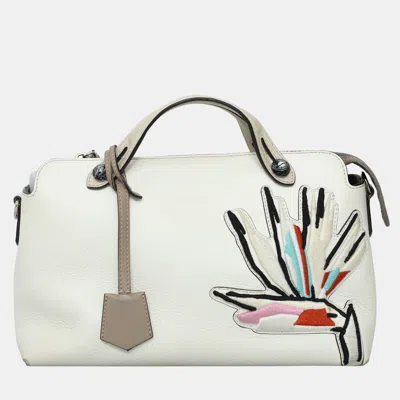 Pre-owned Fendi Bird Of Paradise Vitello Dolce Medium By The Way Bag