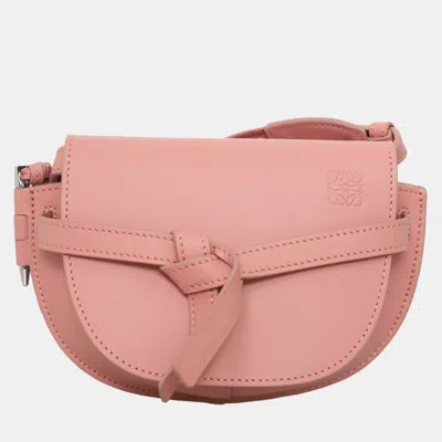 Pre-owned Loewe Gate Dual Mini Pink Bag