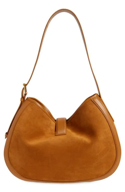 Alexander Mcqueen Mcqueen T-bar Suede Shoulder Bag