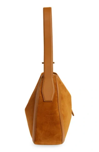 Alexander Mcqueen Mcqueen T-bar Suede Shoulder Bag
