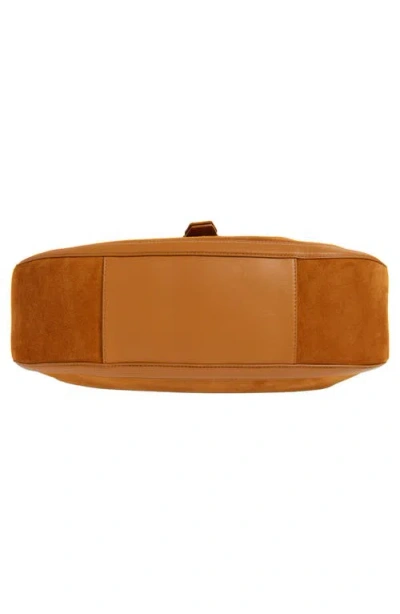 Alexander Mcqueen Mcqueen T-bar Suede Shoulder Bag
