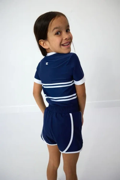 Courtside Kids Girls Practice Tee In Blue