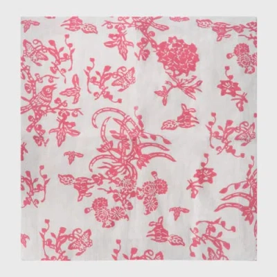 Joanna Buchanan Garden Print Napkin, Set Of Two In Pink