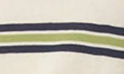 Find Me Now Olive Stripe Knit Polo Shirt In Nude