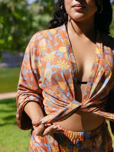 Kitty And Vibe Kimono Cover Up Top