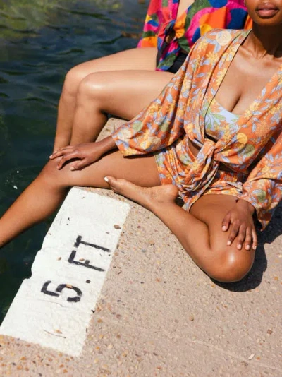 Kitty And Vibe Kimono Cover Up Top