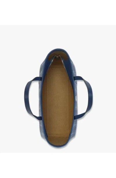 Mcm Toni Visetos Monogram Canvas Top-zip Tote Bag