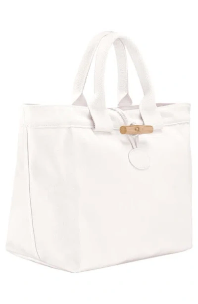 Longchamp Large Le Roseau Cotton Canvas Tote