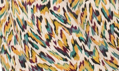 Liverpool Los Angeles Abstract Animal Print Jersey Knit Top In Brown