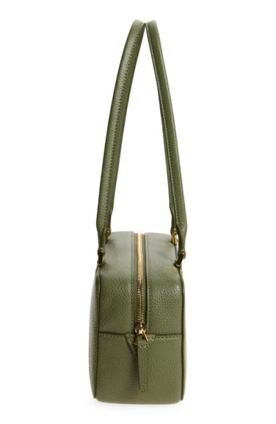Veronica Beard Boxy Leather Shoulder Bag