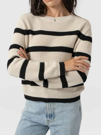 Saint And Sofia Saint + Sofia Remy Crop Sweater