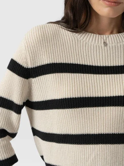 Saint And Sofia Saint + Sofia Remy Crop Sweater