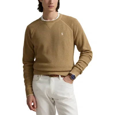 Polo Ralph Lauren Texture Cotton Sweater In Brown