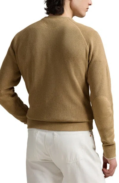 Polo Ralph Lauren Texture Cotton Sweater In Brown
