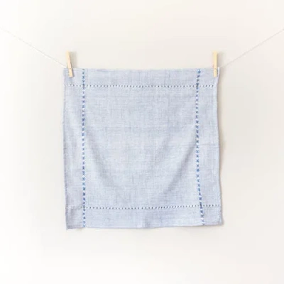 Creative Women Pulled Cotton Napkins In Blue