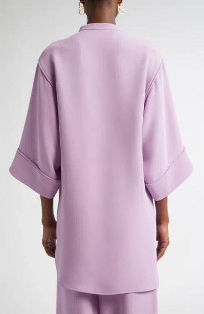 Valentino Garavani V-detail Crepe Couture Tunic Top
