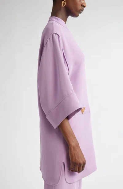 Valentino Garavani V-detail Crepe Couture Tunic Top