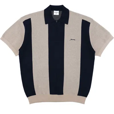 Students Umpire Stripe Half Zip Polo