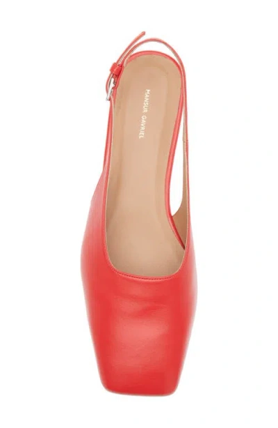 Mansur Gavriel Square Toe Slingback Flat