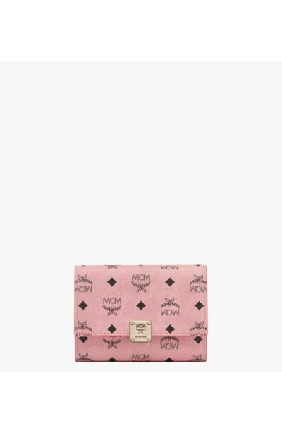Mcm Aren Trifold Wallet In Visetos