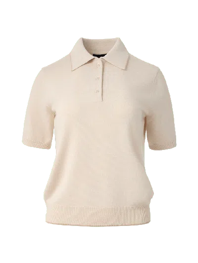 Elune Mode Women's Neutrals Classic Knit Polo _ Pale Nougat