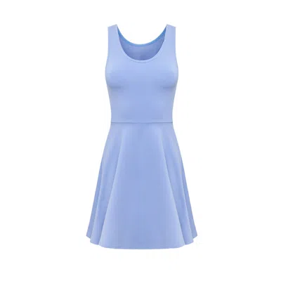 Mandragora Women's Reversible Blue Cotton Strap Dress – Stacy