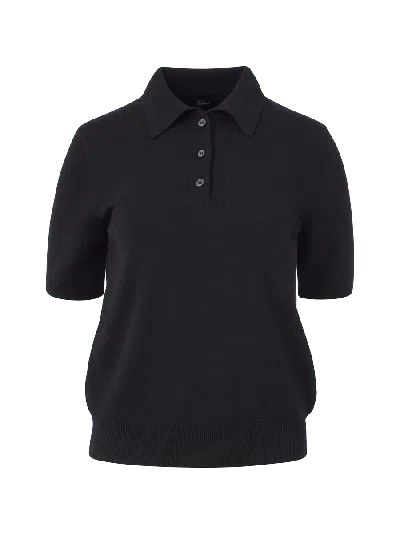 Elune Mode Women's Classic Knit Polo _ Black