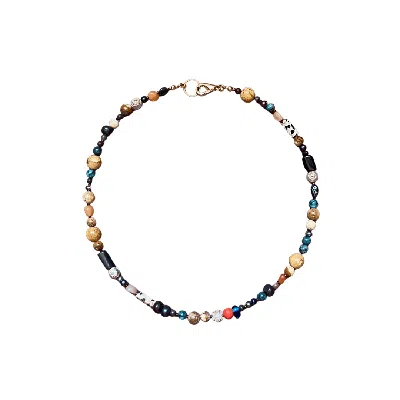 Desert Lobby Women's Neutrals / Orange / Brown Spice Dream – Earthy Gemstone Necklace With Sci-fi Desert Vibes