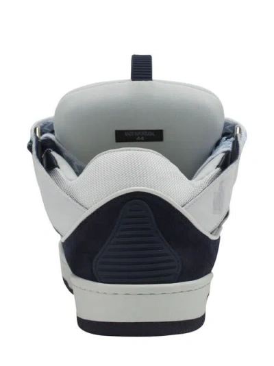 Lanvin Curb Lace-up Sneakers In White